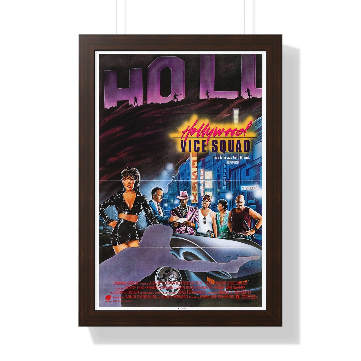 HOLLYWOOD VICE SQUAD (3) 1986 - Framed Movie Poster-16″ x 24″-The Sticker Space