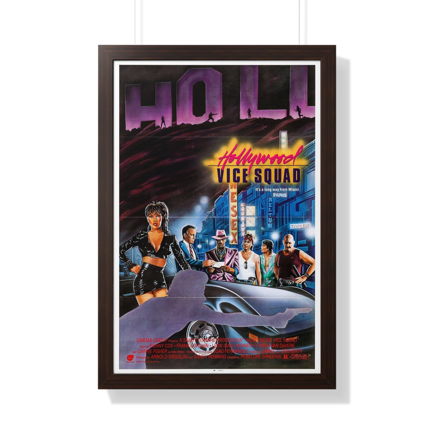 HOLLYWOOD VICE SQUAD (3) 1986 - Framed Movie Poster-20" x 30"-The Sticker Space