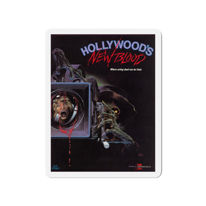 HOLLYWOOD'S NEW BLOOD 1988 Movie Poster - Die-Cut Magnet-4" x 4"-The Sticker Space