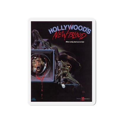 HOLLYWOOD'S NEW BLOOD 1988 Movie Poster - Die-Cut Magnet-5" x 5"-The Sticker Space