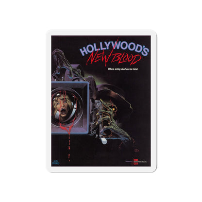 HOLLYWOOD'S NEW BLOOD 1988 Movie Poster - Die-Cut Magnet-6 × 6"-The Sticker Space