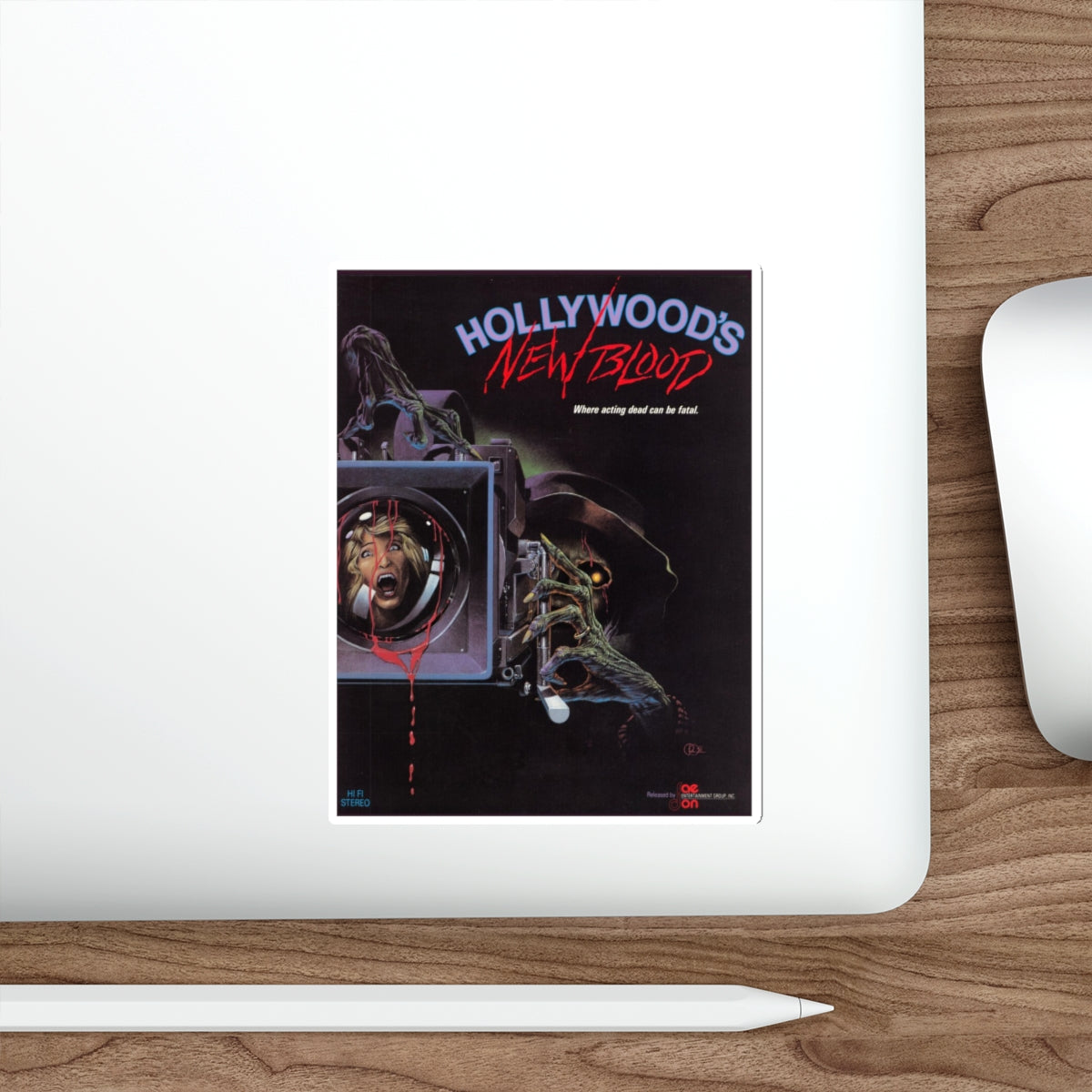 HOLLYWOOD'S NEW BLOOD 1988 Movie Poster STICKER Vinyl Die-Cut Decal-The Sticker Space