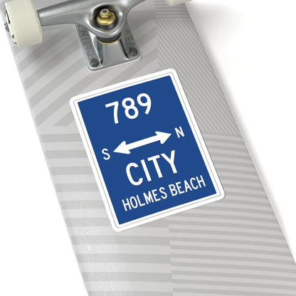 Holmes Beach City Route 789 (Florida) (Road Sign) STICKER Vinyl Kiss-Cut Decal - The Sticker Space