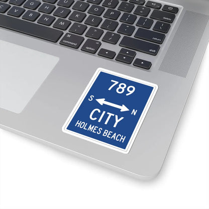 Holmes Beach City Route 789 (Florida) (Road Sign) STICKER Vinyl Kiss-Cut Decal - The Sticker Space