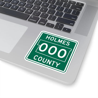 Holmes County OH template (Ohio) (Road Sign) STICKER Vinyl Kiss-Cut Decal - The Sticker Space