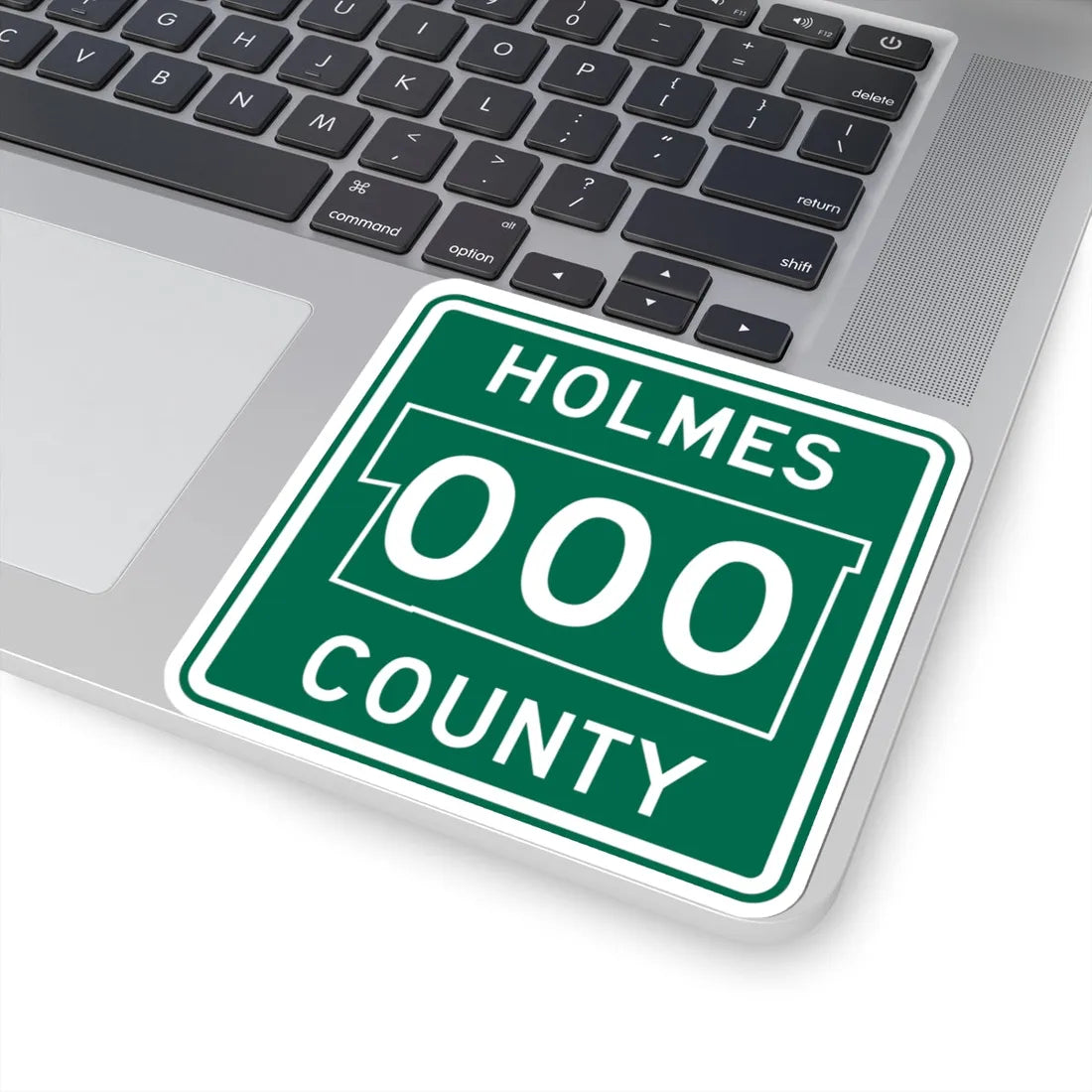 Holmes County OH template (Ohio) (Road Sign) STICKER Vinyl Kiss-Cut Decal - The Sticker Space