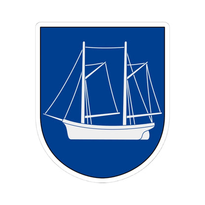 Holmsund-vapen (Sweden) (Coat of Arms) STICKER Vinyl Kiss-Cut Decal 4 Inch White - The Sticker Space