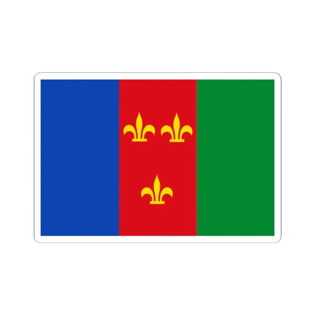 Holsbeek vlag (Belgium) STICKER Vinyl Kiss-Cut Decal 2 Inch White - The Sticker Space