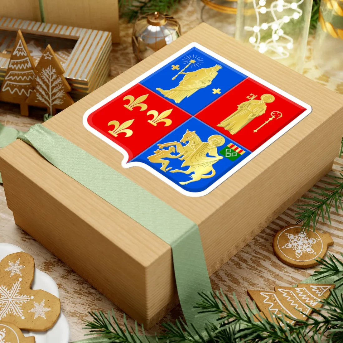 Holsbeek wapen (Belgium) (Coat of Arms) STICKER Vinyl Kiss-Cut Decal - The Sticker Space