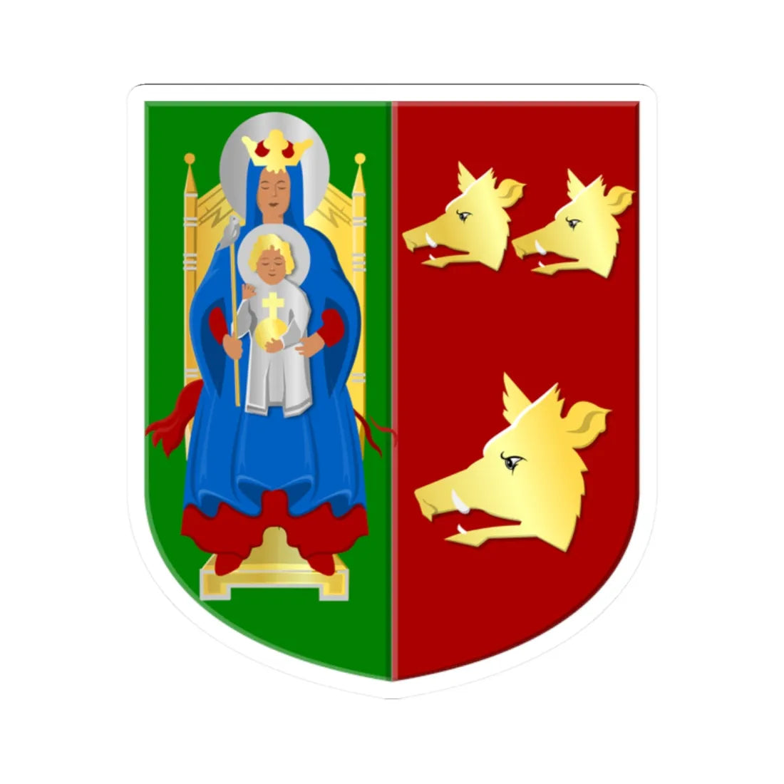Holten wapen 1898 (Netherlands) (Coat of Arms) STICKER Vinyl Kiss-Cut Decal 2 Inch White - The Sticker Space