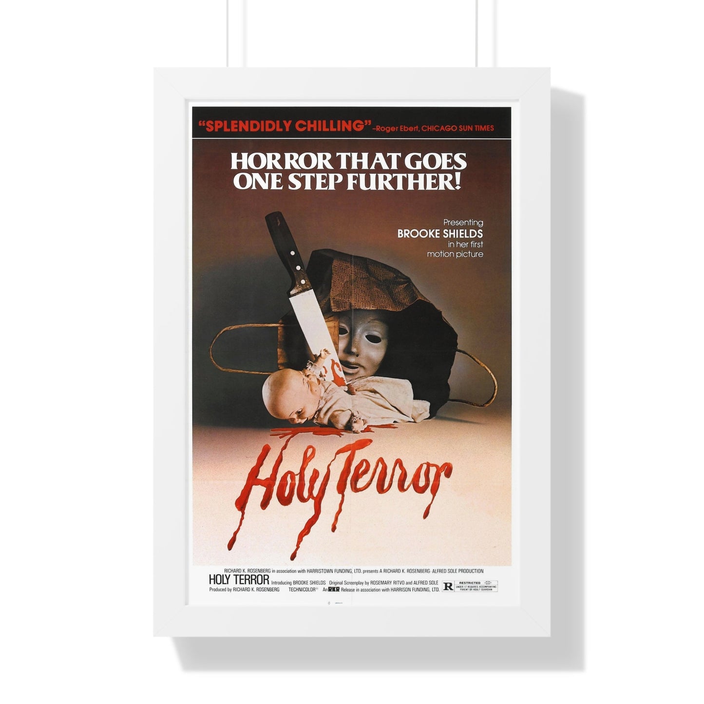 HOLY TERROR 1976 - Framed Movie Poster-16″ x 24″-The Sticker Space