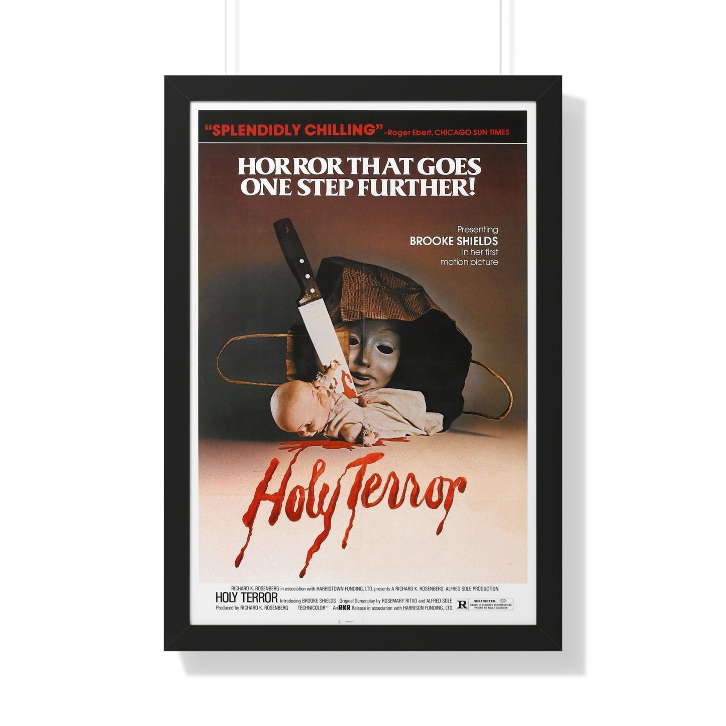 HOLY TERROR 1976 - Framed Movie Poster-20" x 30"-The Sticker Space