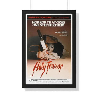 HOLY TERROR 1976 - Framed Movie Poster 20" x 30" Black - The Sticker Space