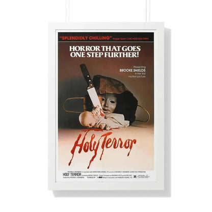 HOLY TERROR 1976 - Framed Movie Poster 20" x 30" White - The Sticker Space