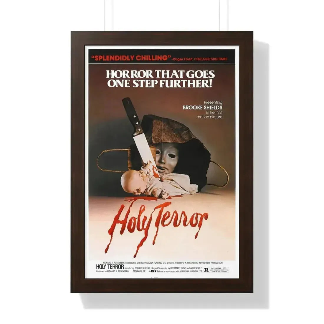 HOLY TERROR 1976 - Framed Movie Poster - The Sticker Space