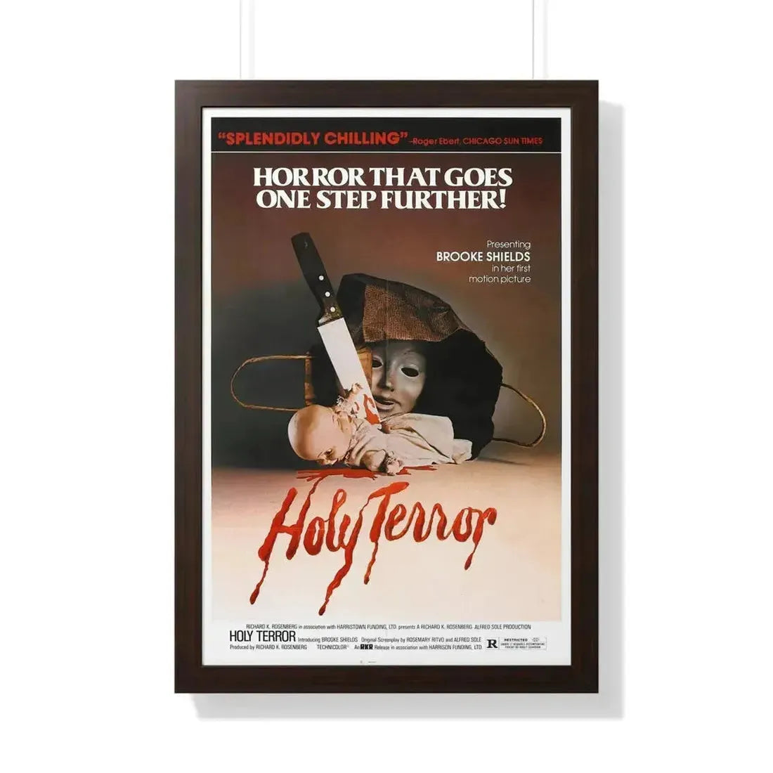 HOLY TERROR 1976 - Framed Movie Poster - The Sticker Space