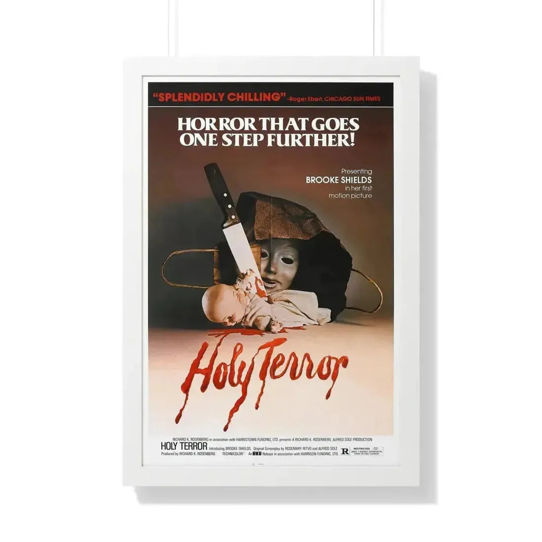 HOLY TERROR 1976 - Framed Movie Poster - The Sticker Space
