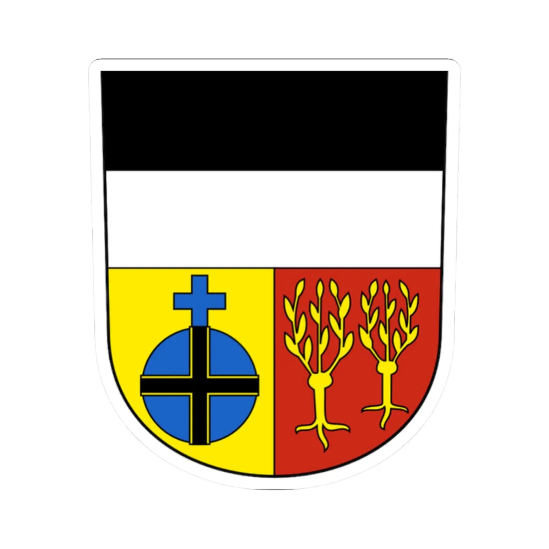 Homburg-blazon (Switzerland) (Coat of Arms) STICKER Vinyl Kiss-Cut Decal - The Sticker Space