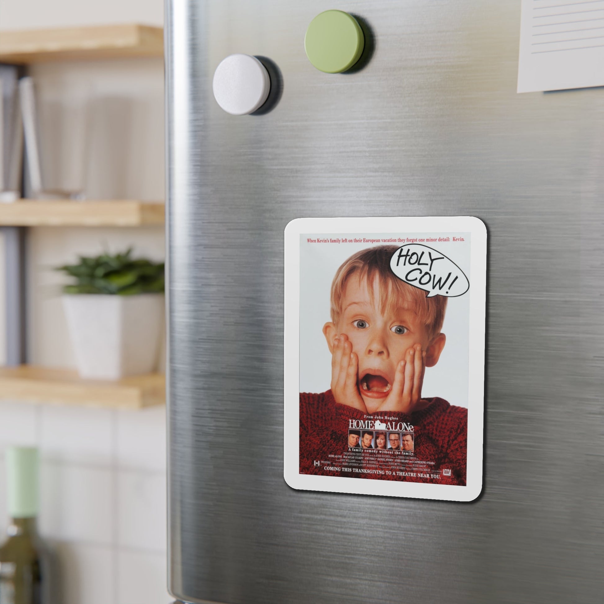 Home Alone 1990 Movie Poster Die-Cut Magnet-The Sticker Space