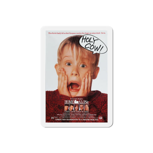 Home Alone 1990 Movie Poster Die-Cut Magnet-2" x 2"-The Sticker Space