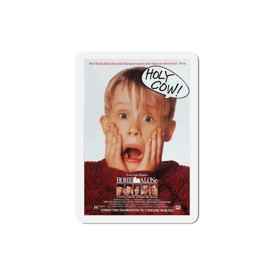 Home Alone 1990 Movie Poster Refrigerator Magnet 3 Inch - The Sticker Space