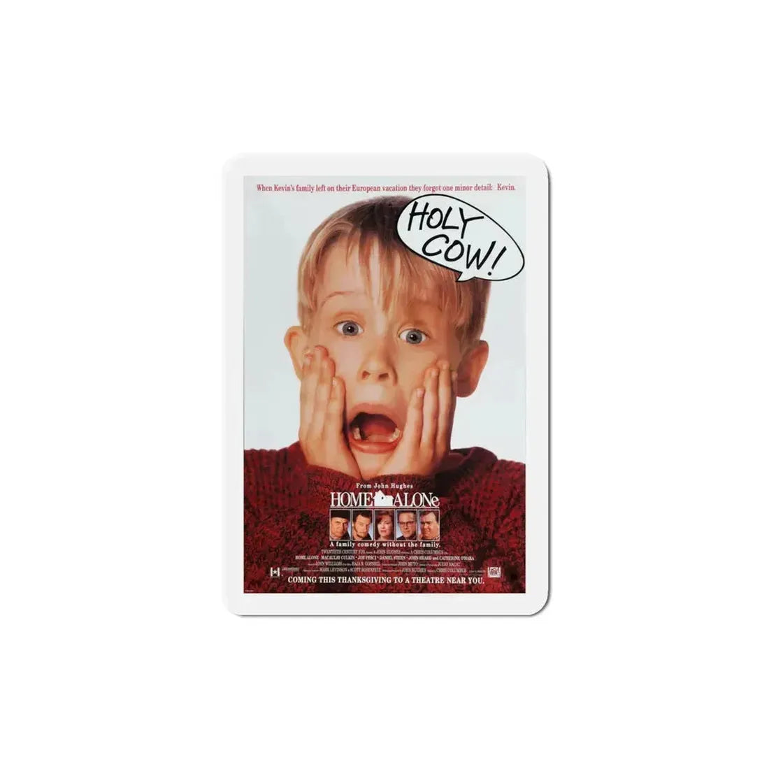 Home Alone 1990 Movie Poster Refrigerator Magnet 6 Inch - The Sticker Space