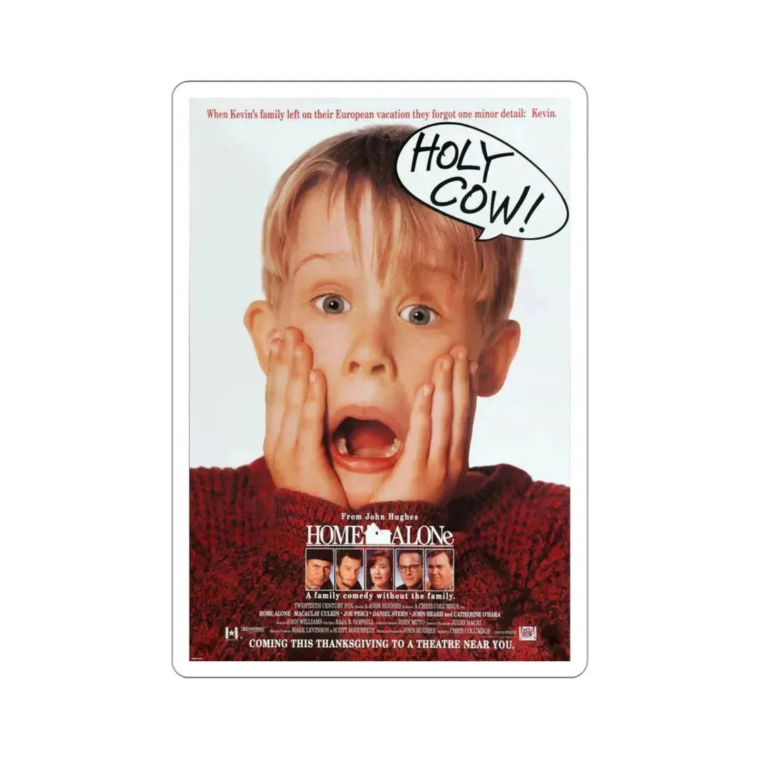 Home Alone 1990 Movie Poster STICKER Vinyl Die-Cut Decal 4 Inch - The Sticker Space