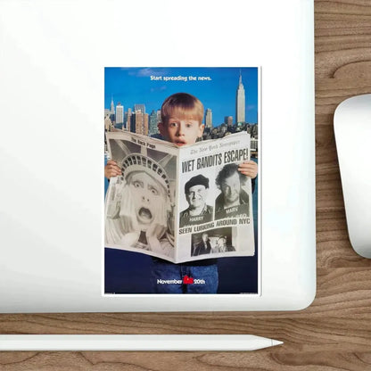 Home Alone 2 Lost in New York 1992 Movie Poster STICKER Vinyl Die-Cut Decal - The Sticker Space