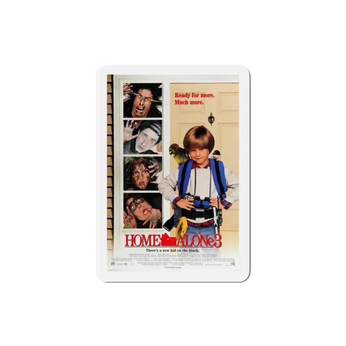 Home Alone 3 1997 Movie Poster Refrigerator Magnet 3 Inch - The Sticker Space