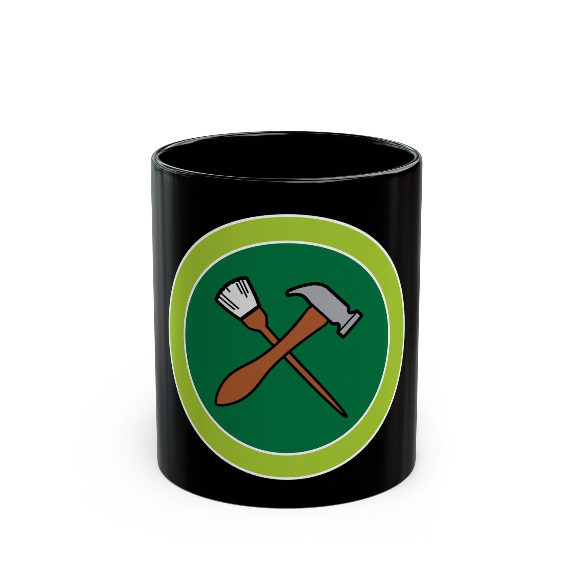 Home Repairs (Boy Scout Merit Badge) Black Coffee Mug-11oz-The Sticker Space