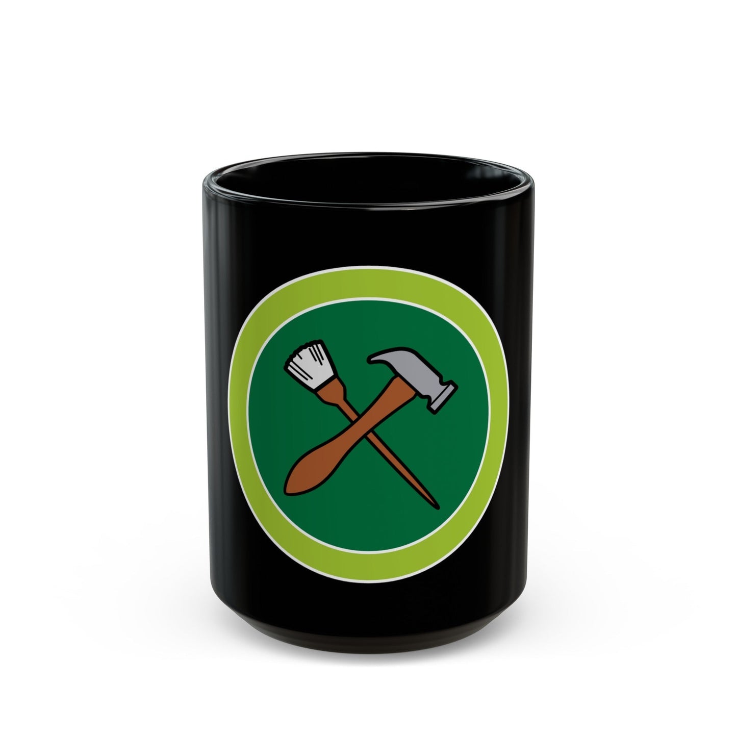 Home Repairs (Boy Scout Merit Badge) Black Coffee Mug-15oz-The Sticker Space