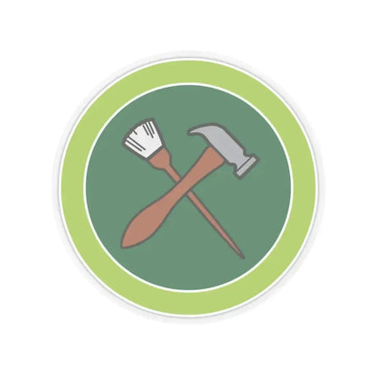 Home Repairs (Boy Scout Merit Badge) STICKER Vinyl Kiss-Cut Decal 4 Inch Transparent - The Sticker Space
