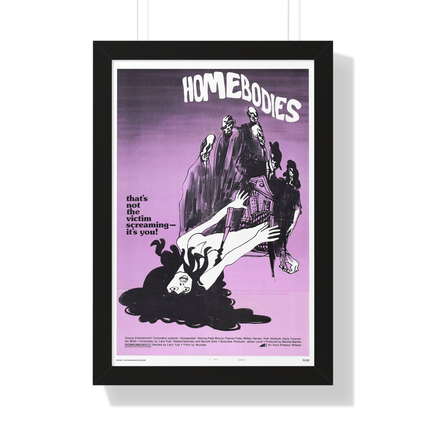 HOMEBODIES 1974 - Framed Movie Poster-16″ x 24″-The Sticker Space