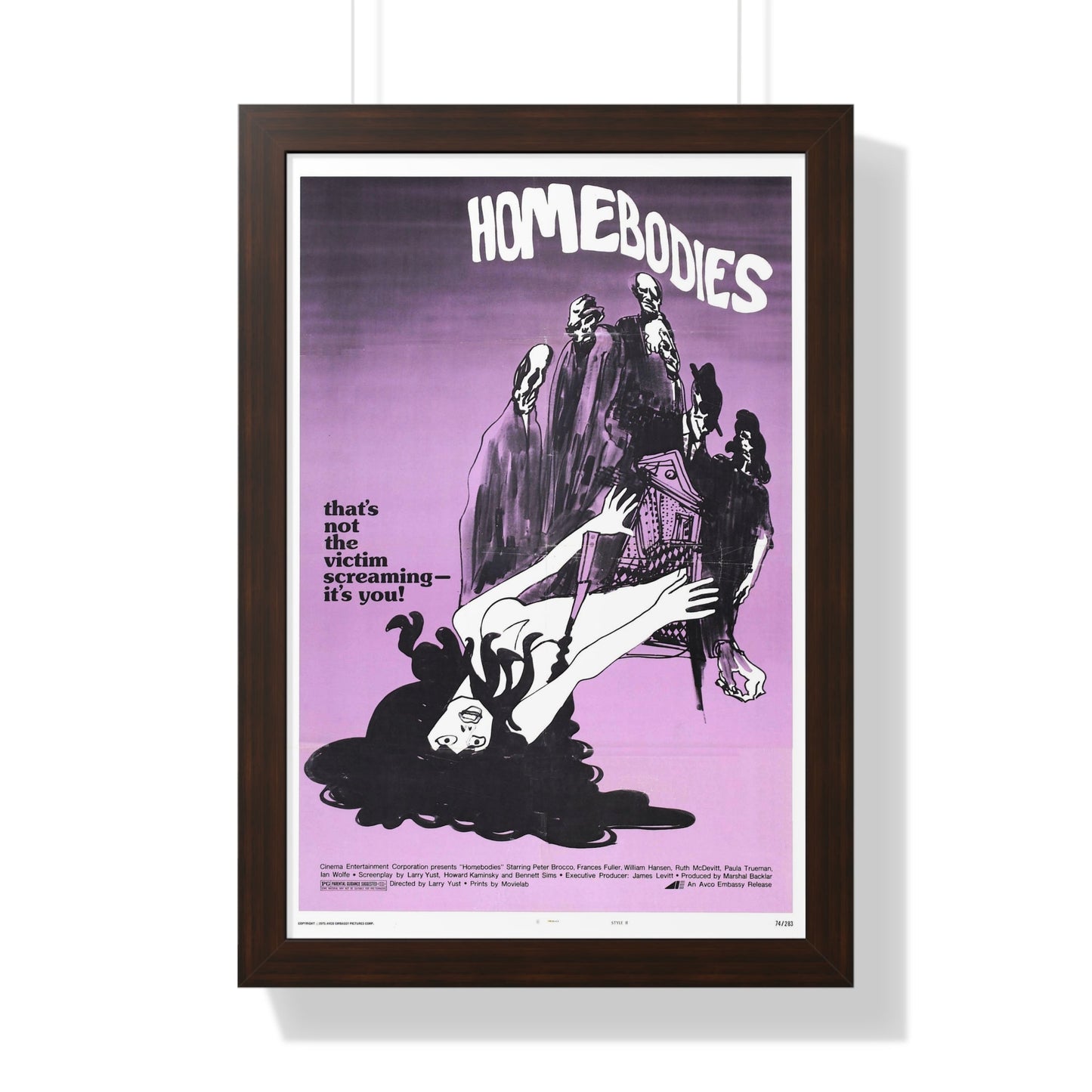 HOMEBODIES 1974 - Framed Movie Poster-16″ x 24″-The Sticker Space