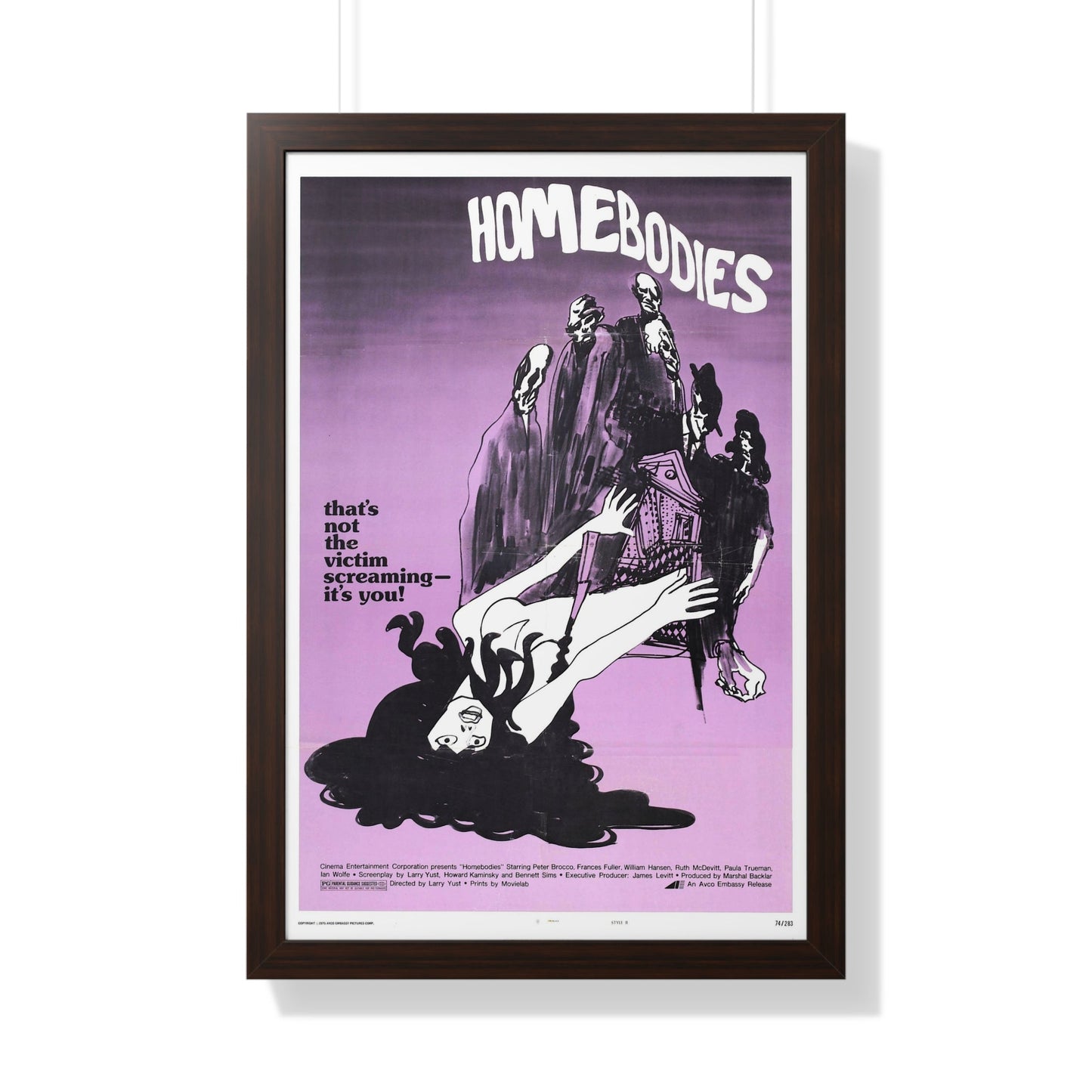 HOMEBODIES 1974 - Framed Movie Poster-20" x 30"-The Sticker Space