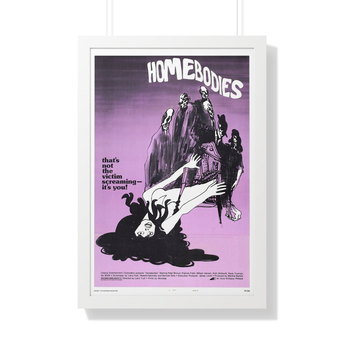 HOMEBODIES 1974 - Framed Movie Poster-20" x 30"-The Sticker Space