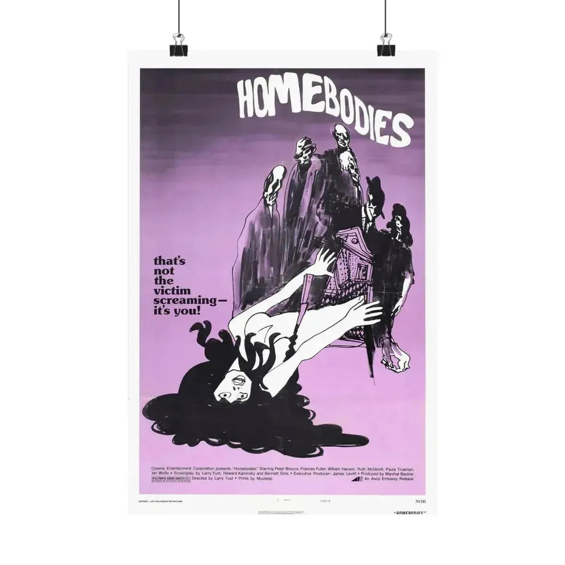 HOMEBODIES 1974 - Paper Movie Poster - The Sticker Space