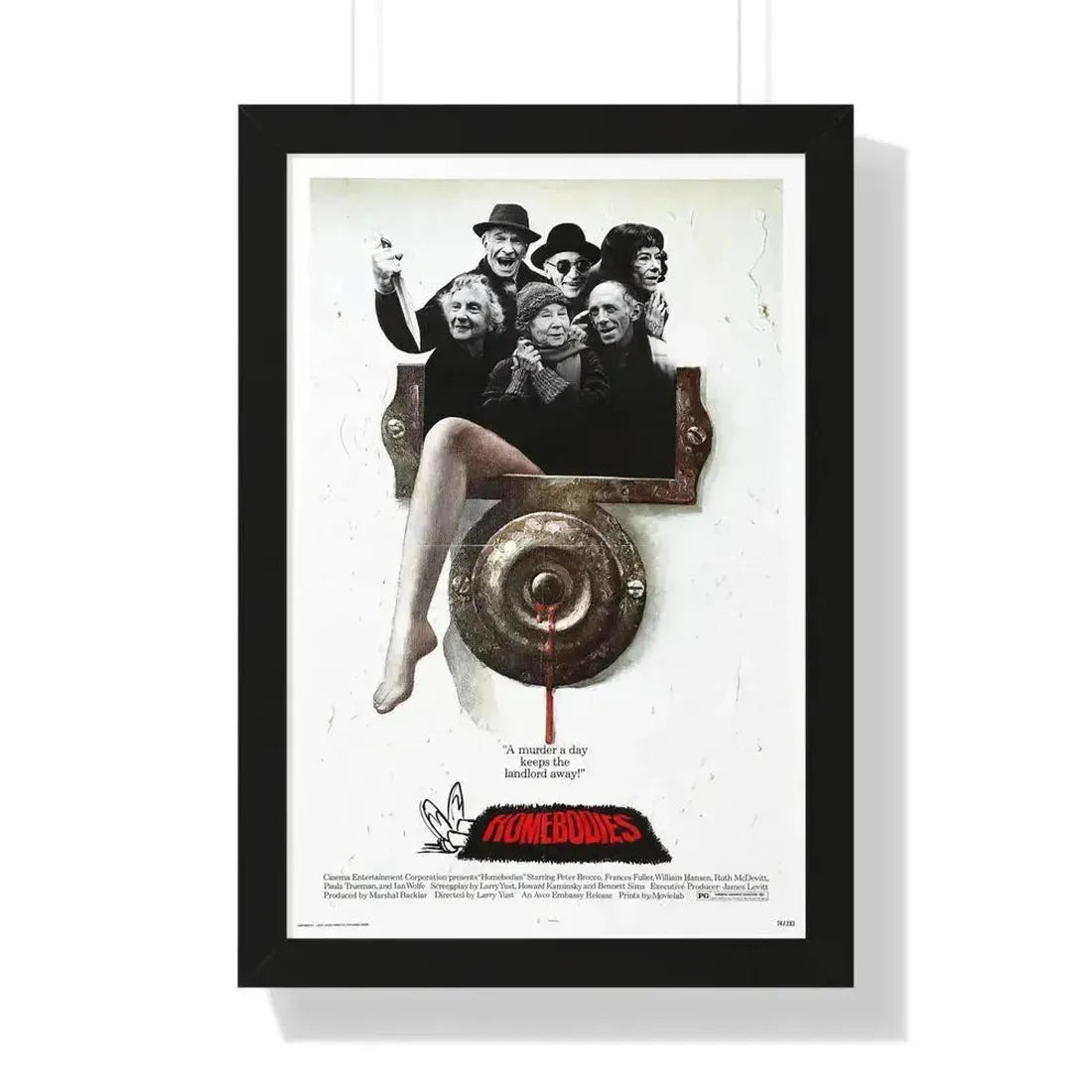 HOMEBODIES (2) 1974 - Framed Movie Poster 16″ x 24″ Black - The Sticker Space