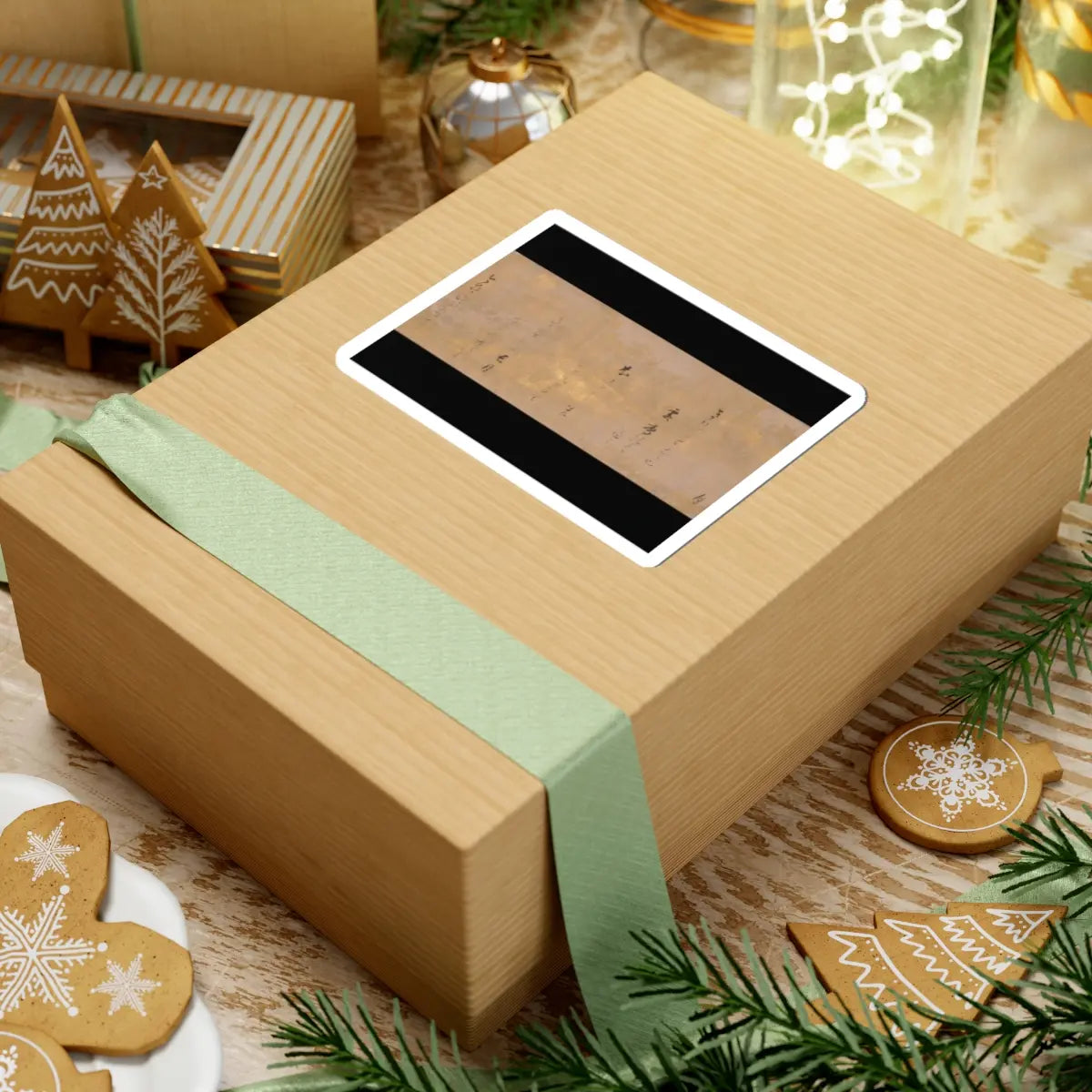 Hon'ami Kōetsu - Twelve Poems from the New Collection of Poems Ancient and Modern - ca. 1620 v5 - STICKER Vinyl Kiss-Cut Decal