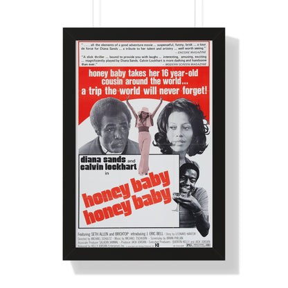 HONEY BABY HONEY BABY 1974 - Framed Movie Poster-16″ x 24″-The Sticker Space