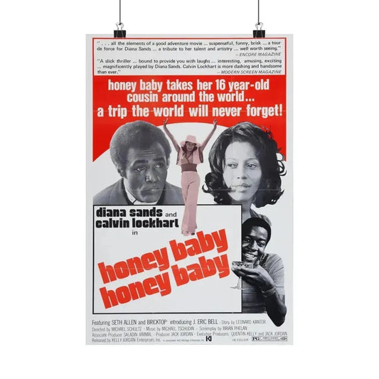 HONEY BABY HONEY BABY 1974 - Paper Movie Poster 12″ x 18″ Matte - The Sticker Space