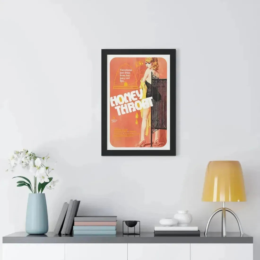 HONEY THROAT 1980 - Framed Movie Poster - The Sticker Space