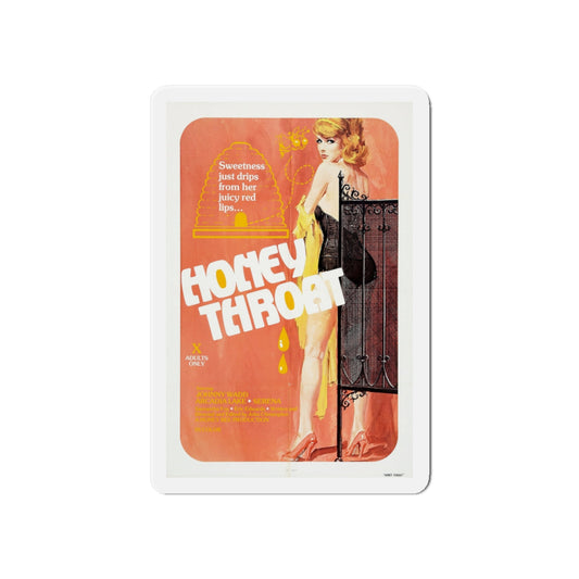 HONEY THROAT 1980 Movie Poster - Die-Cut Magnet-6 × 6"-The Sticker Space