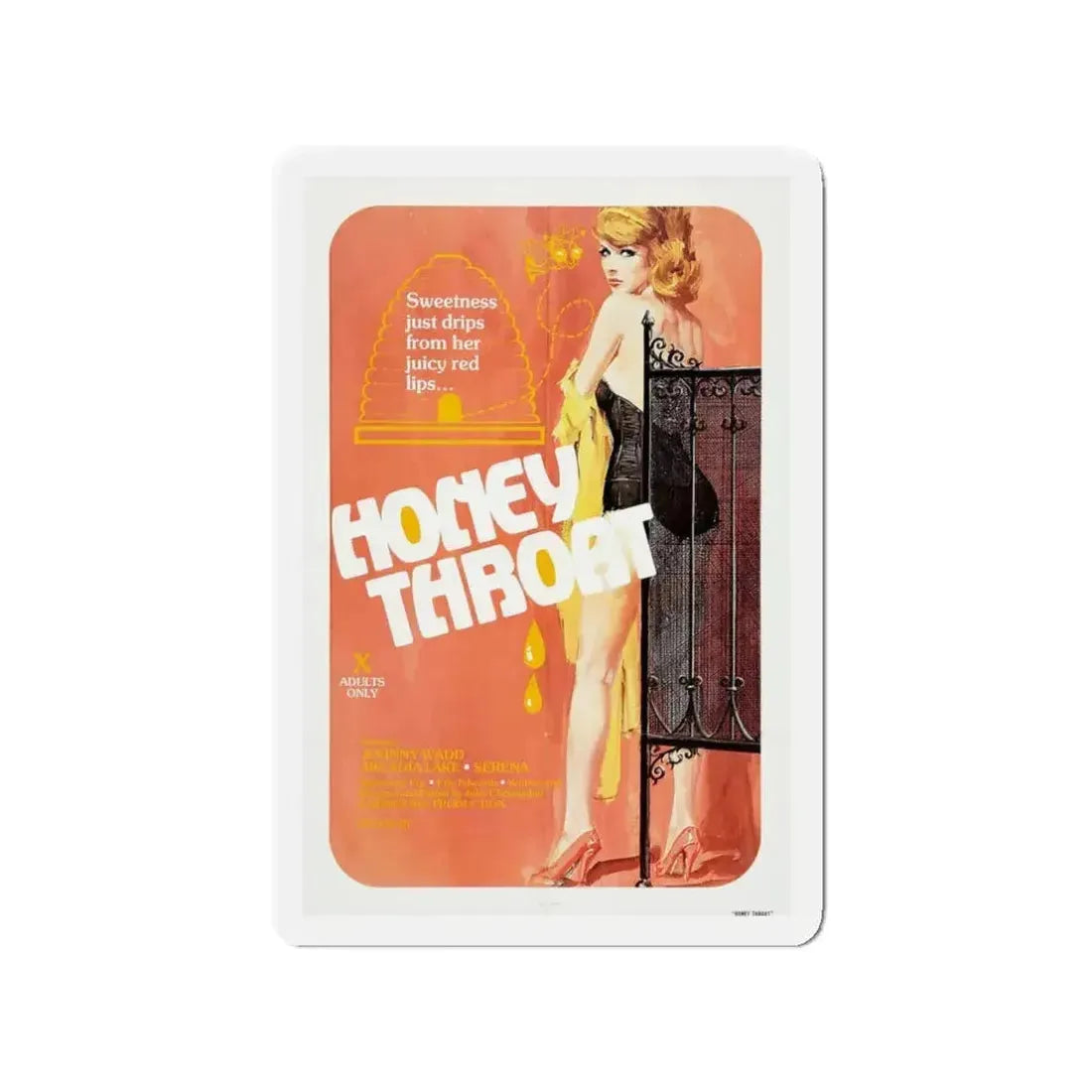HONEY THROAT 1980 Movie Poster - Refrigerator Magnet - The Sticker Space