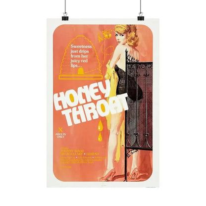 HONEY THROAT 1980 - Paper Movie Poster - The Sticker Space