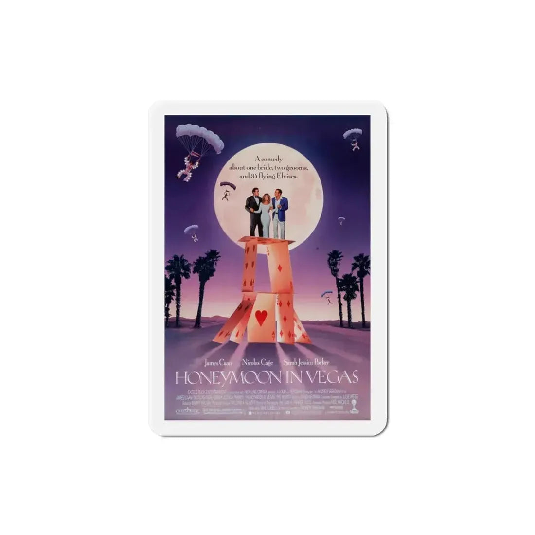 Honeymoon in Vegas 1992 Movie Poster Refrigerator Magnet - The Sticker Space