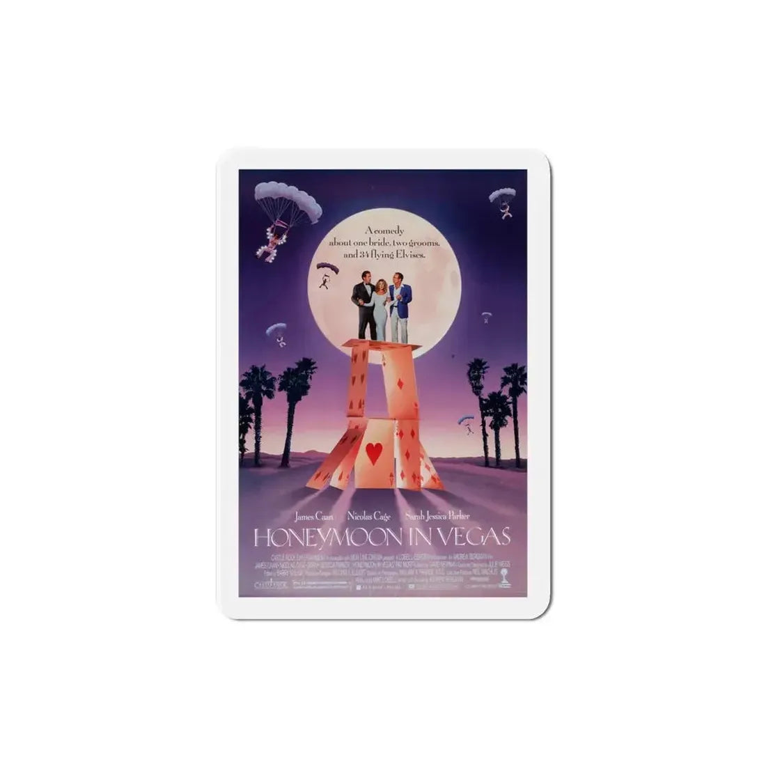Honeymoon in Vegas 1992 Movie Poster Refrigerator Magnet - The Sticker Space