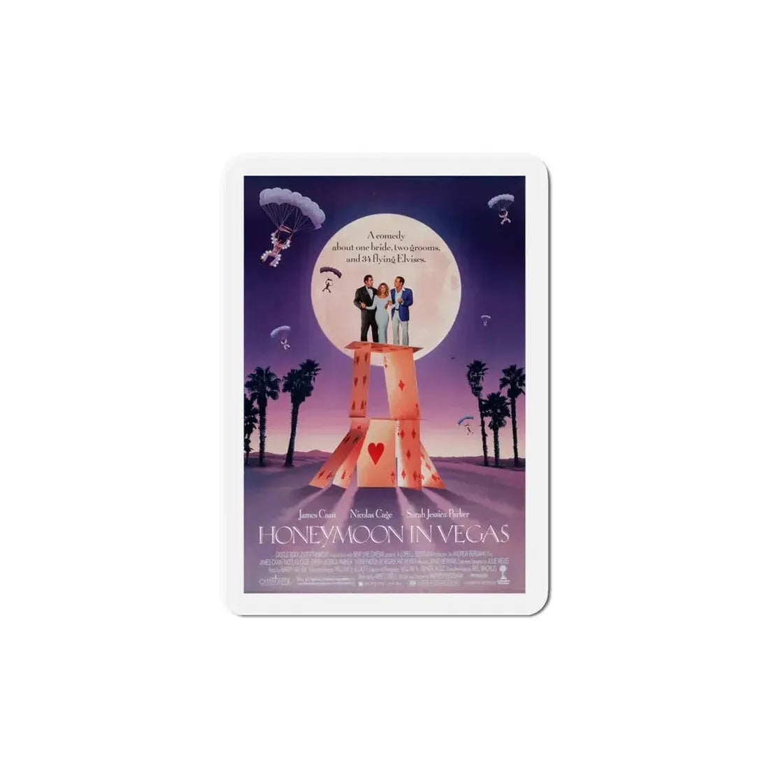 Honeymoon in Vegas 1992 Movie Poster Refrigerator Magnet - The Sticker Space