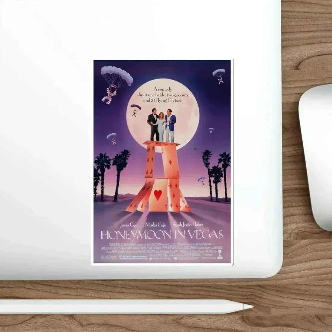 Honeymoon in Vegas 1992 Movie Poster STICKER Vinyl Die-Cut Decal - The Sticker Space