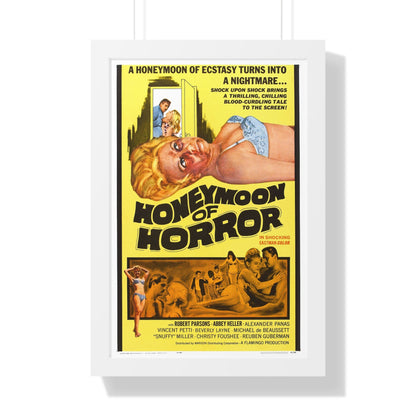 HONEYMOON OF HORROR 1964 - Framed Movie Poster-16″ x 24″-The Sticker Space